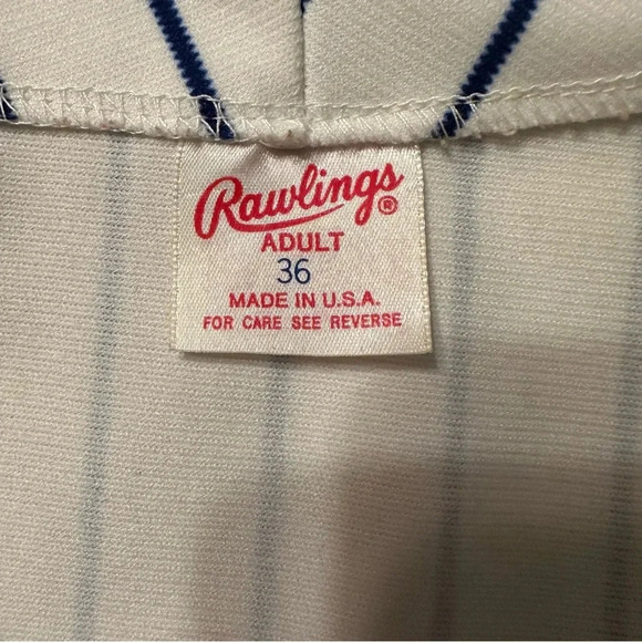 Vintage Rawlings Chicago Cubs Pinstripe  Jersey MLB Baseball Adult SZ 36 (j5) - Picture 9 of 15